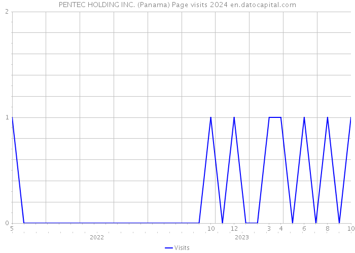 PENTEC HOLDING INC. (Panama) Page visits 2024 