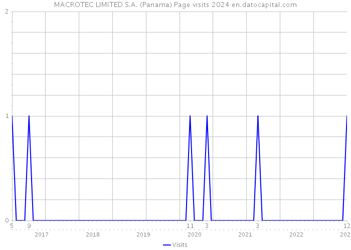 MACROTEC LIMITED S.A. (Panama) Page visits 2024 