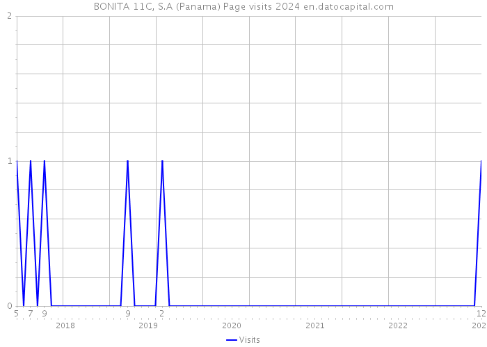BONITA 11C, S.A (Panama) Page visits 2024 