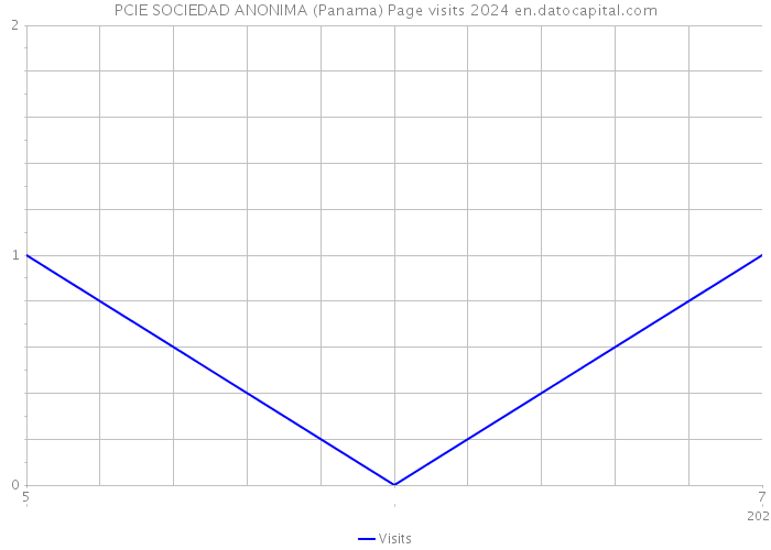 PCIE SOCIEDAD ANONIMA (Panama) Page visits 2024 