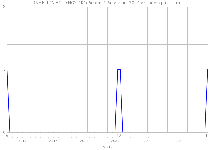 PRAMERICA HOLDINGS INC (Panama) Page visits 2024 