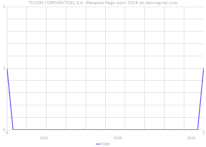 TUXON CORPORATION, S.A. (Panama) Page visits 2024 