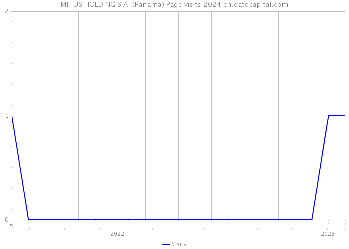 MITUS HOLDING S.A. (Panama) Page visits 2024 