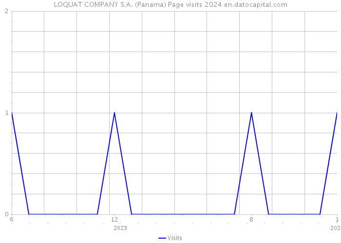 LOQUAT COMPANY S.A. (Panama) Page visits 2024 