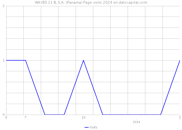 WAVES 21 B, S.A. (Panama) Page visits 2024 
