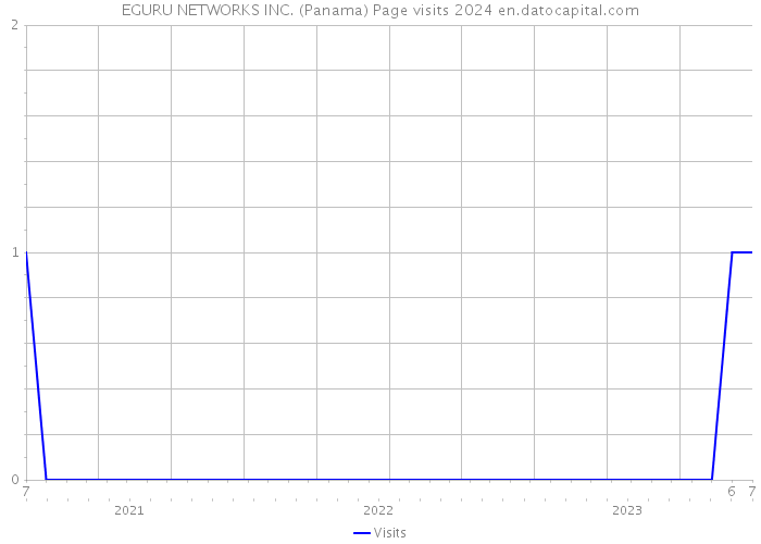 EGURU NETWORKS INC. (Panama) Page visits 2024 
