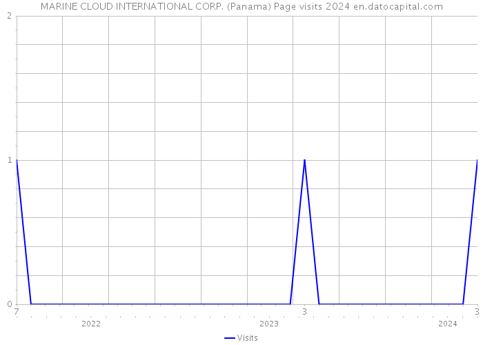 MARINE CLOUD INTERNATIONAL CORP. (Panama) Page visits 2024 