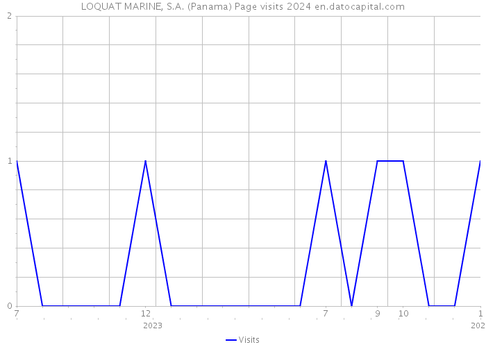 LOQUAT MARINE, S.A. (Panama) Page visits 2024 