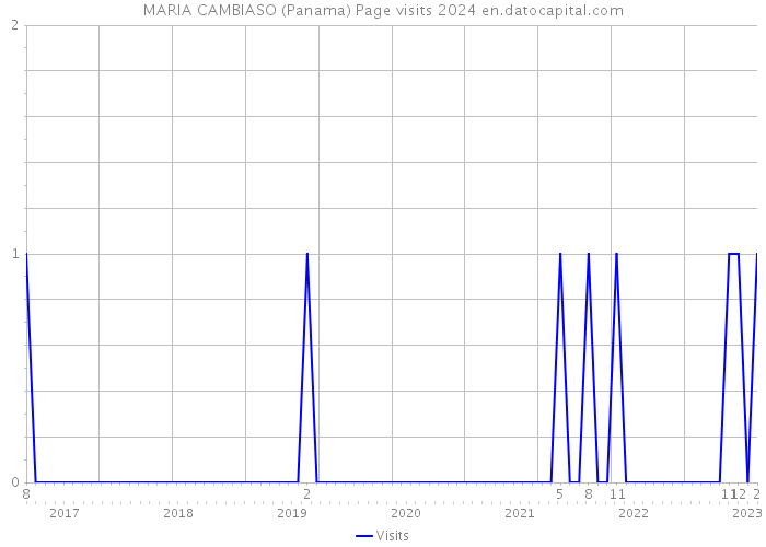 MARIA CAMBIASO (Panama) Page visits 2024 