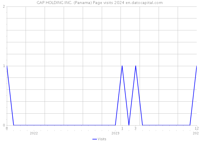 GAP HOLDING INC. (Panama) Page visits 2024 