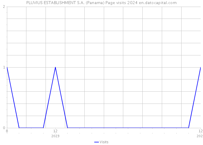 PLUVIUS ESTABLISHMENT S.A. (Panama) Page visits 2024 