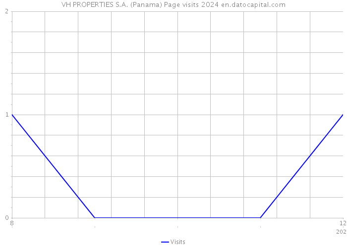 VH PROPERTIES S.A. (Panama) Page visits 2024 