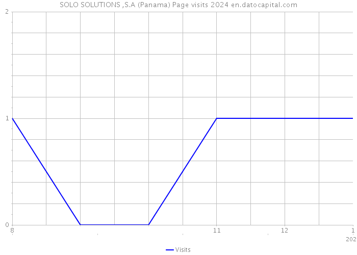 SOLO SOLUTIONS ,S.A (Panama) Page visits 2024 