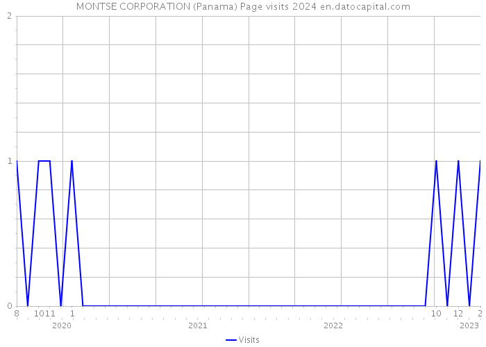 MONTSE CORPORATION (Panama) Page visits 2024 