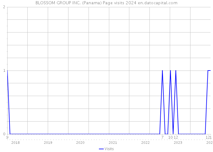 BLOSSOM GROUP INC. (Panama) Page visits 2024 