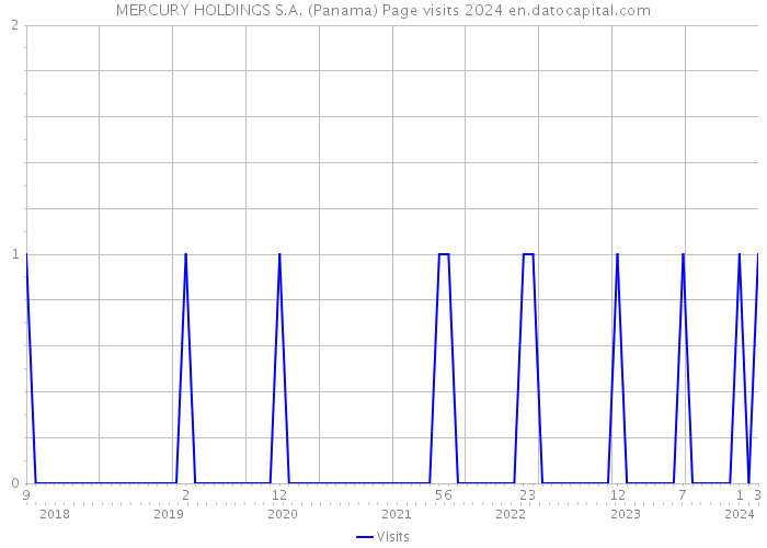 MERCURY HOLDINGS S.A. (Panama) Page visits 2024 