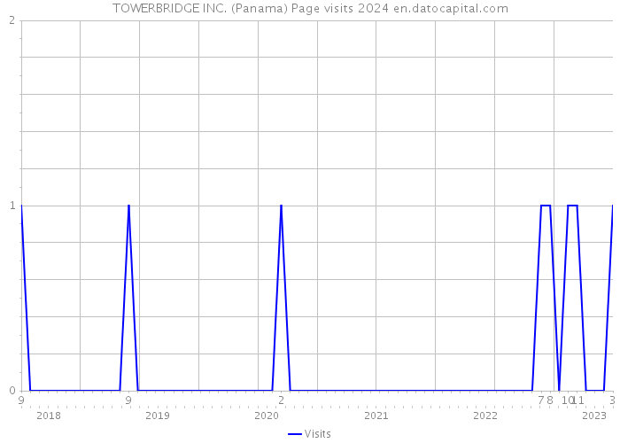 TOWERBRIDGE INC. (Panama) Page visits 2024 