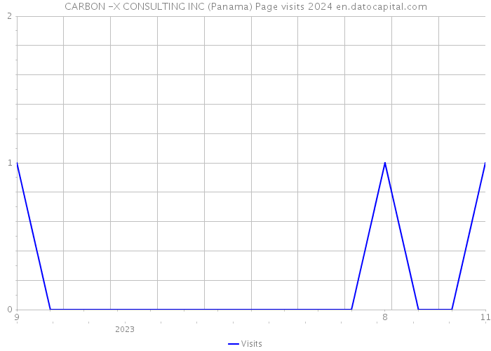 CARBON -X CONSULTING INC (Panama) Page visits 2024 