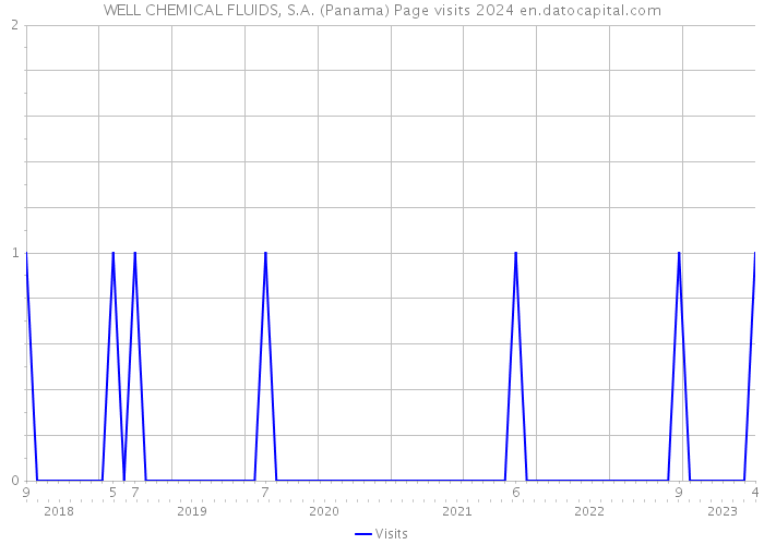 WELL CHEMICAL FLUIDS, S.A. (Panama) Page visits 2024 