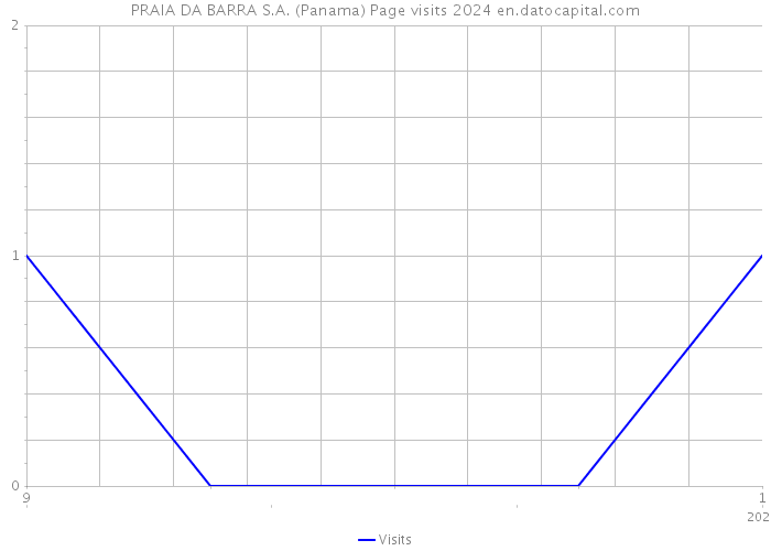 PRAIA DA BARRA S.A. (Panama) Page visits 2024 
