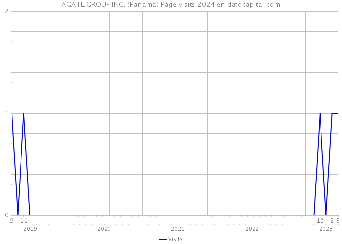 AGATE GROUP INC. (Panama) Page visits 2024 