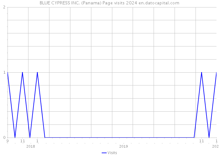 BLUE CYPRESS INC. (Panama) Page visits 2024 