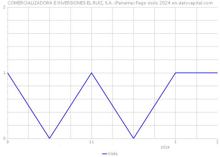COMERCIALIZADORA E INVERSIONES EL RUIZ, S.A. (Panama) Page visits 2024 