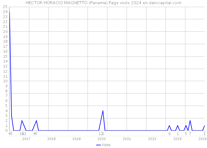 HECTOR HORACIO MAGNETTO (Panama) Page visits 2024 