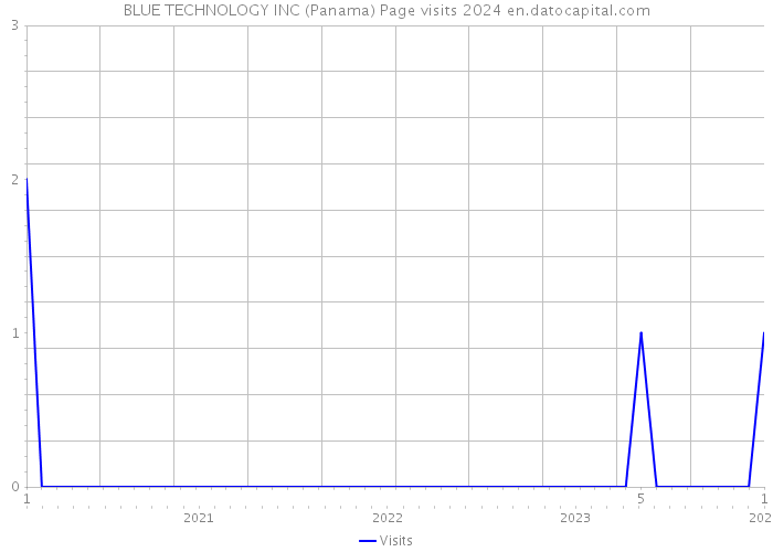 BLUE TECHNOLOGY INC (Panama) Page visits 2024 