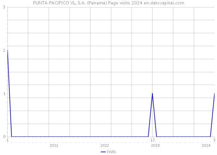 PUNTA PACIFICO VL, S.A. (Panama) Page visits 2024 