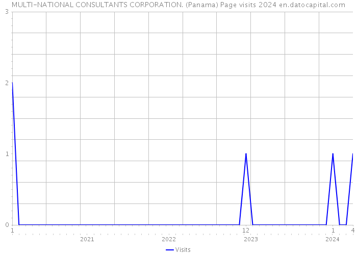 MULTI-NATIONAL CONSULTANTS CORPORATION. (Panama) Page visits 2024 