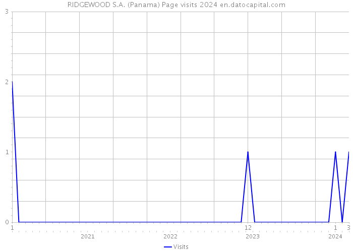 RIDGEWOOD S.A. (Panama) Page visits 2024 