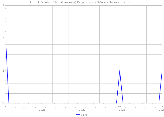 TRIPLE STAR CORP. (Panama) Page visits 2024 