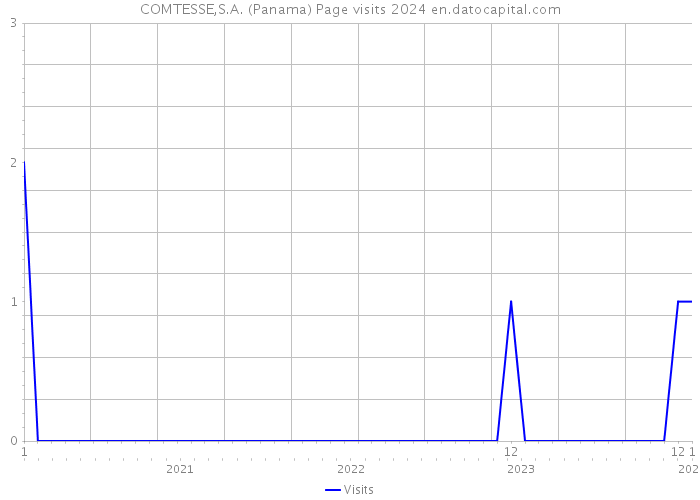 COMTESSE,S.A. (Panama) Page visits 2024 