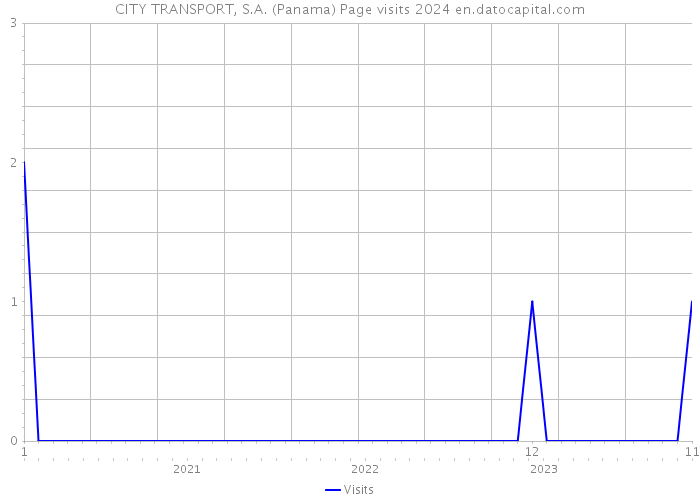 CITY TRANSPORT, S.A. (Panama) Page visits 2024 