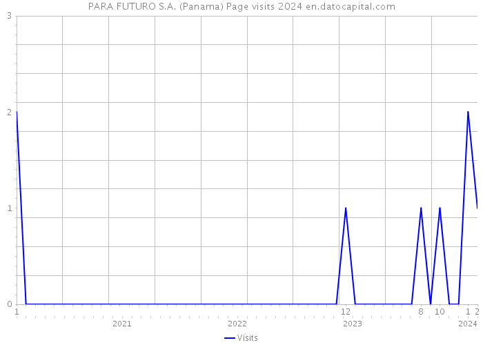 PARA FUTURO S.A. (Panama) Page visits 2024 