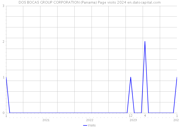 DOS BOCAS GROUP CORPORATION (Panama) Page visits 2024 