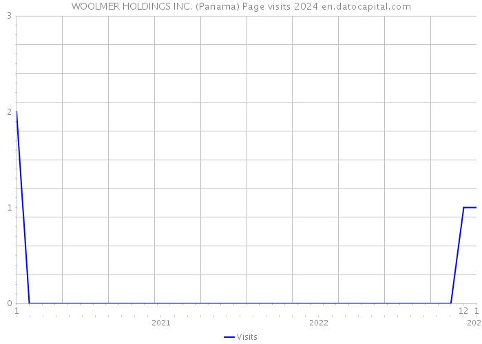 WOOLMER HOLDINGS INC. (Panama) Page visits 2024 