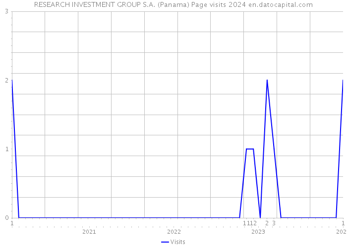 RESEARCH INVESTMENT GROUP S.A. (Panama) Page visits 2024 