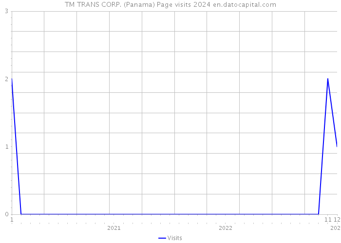 TM TRANS CORP. (Panama) Page visits 2024 