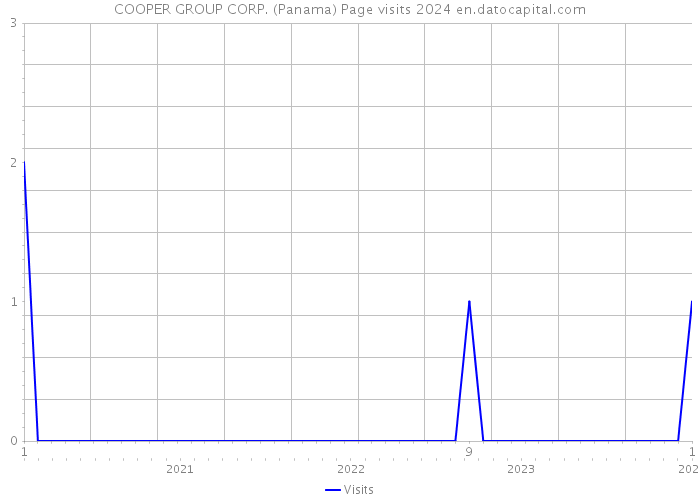 COOPER GROUP CORP. (Panama) Page visits 2024 