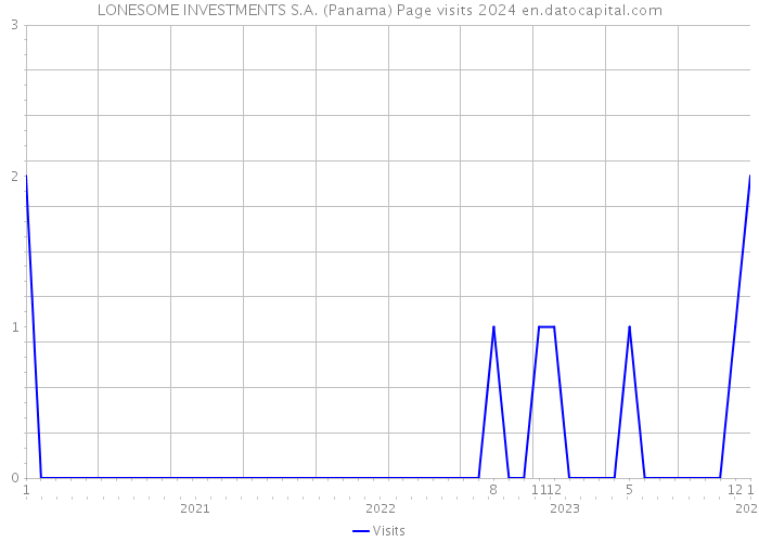 LONESOME INVESTMENTS S.A. (Panama) Page visits 2024 