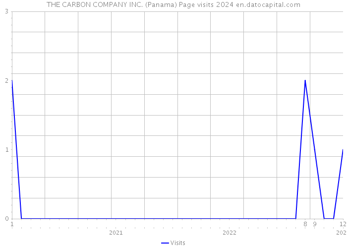 THE CARBON COMPANY INC. (Panama) Page visits 2024 