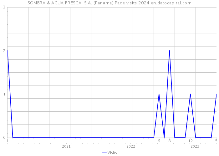 SOMBRA & AGUA FRESCA, S.A. (Panama) Page visits 2024 
