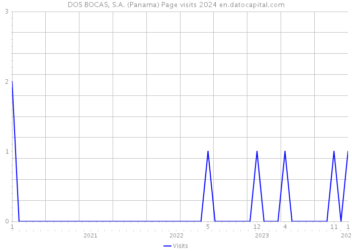 DOS BOCAS, S.A. (Panama) Page visits 2024 