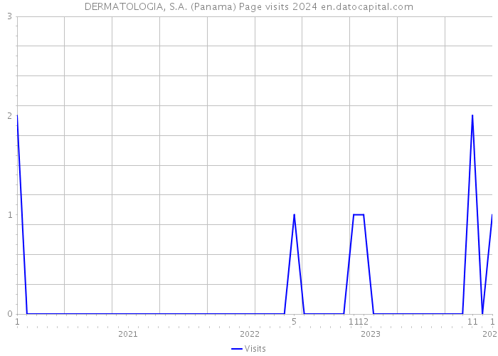 DERMATOLOGIA, S.A. (Panama) Page visits 2024 