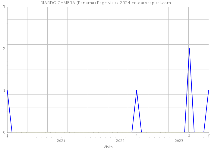 RIARDO CAMBRA (Panama) Page visits 2024 
