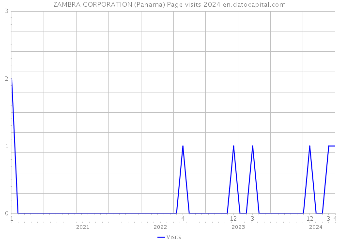 ZAMBRA CORPORATION (Panama) Page visits 2024 