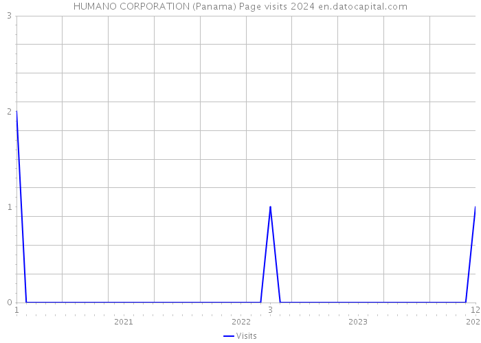 HUMANO CORPORATION (Panama) Page visits 2024 