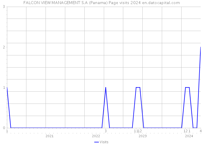 FALCON VIEW MANAGEMENT S.A (Panama) Page visits 2024 